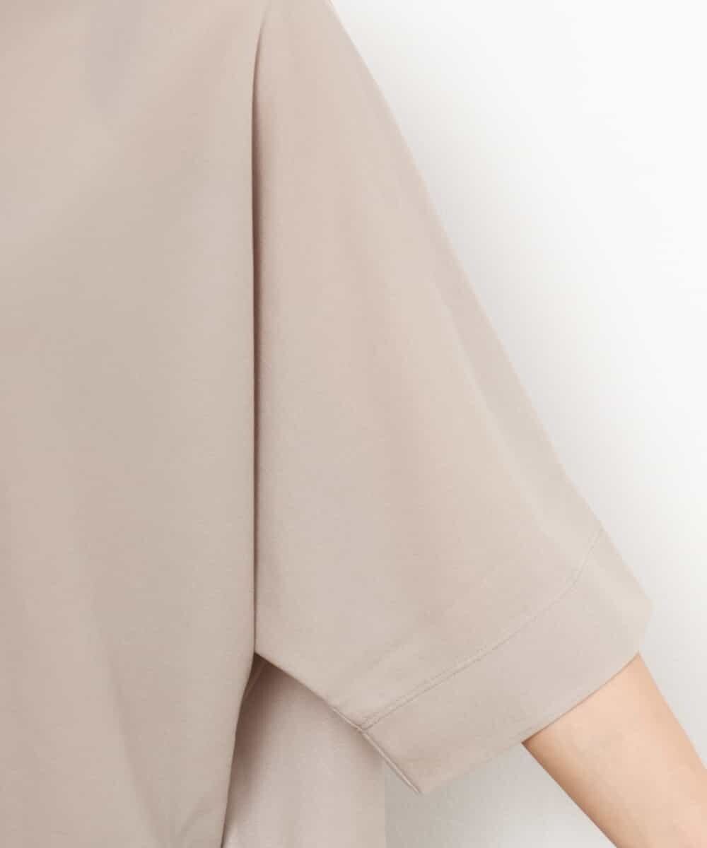 FMKJD31170 MICHEL KLEIN(ミッシェルクラン) ドルマンVネックトップス ベージュ