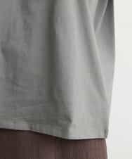 FMKJS02120 MICHEL KLEIN(ミッシェルクラン) フロッキーロゴプリントTシャツ ダークグレー(93)
