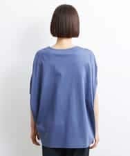 FMKJS35140 MICHEL KLEIN(ミッシェルクラン) [1枚着におすすめ]ドルマンスリーブVネックカットソー ダークグレー(93)