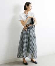 FMKJS40120 MICHEL KLEIN(ミッシェルクラン) [YURI KOBAYASHIコラボ]コットンスムースロゴTシャツ ホワイト(90)