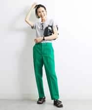 FMKJS40120 MICHEL KLEIN(ミッシェルクラン) [YURI KOBAYASHIコラボ]コットンスムースロゴTシャツ ホワイト(90)