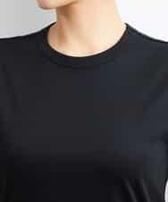 FMKJS40120 MICHEL KLEIN(ミッシェルクラン) [YURI KOBAYASHIコラボ]コットンスムースロゴTシャツ ホワイト(90)