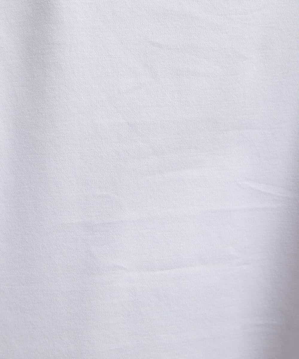 FMKJS40120 MICHEL KLEIN(ミッシェルクラン) [YURI KOBAYASHIコラボ]コットンスムースロゴTシャツ ホワイト(90)