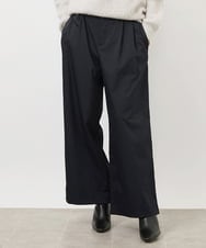 FMLAA01240 MICHEL KLEIN(ミッシェルクラン) ソフトタッチチノワイドパンツ(3サイズ展開) ダークグレー(93)