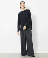 FMLAA03230 MICHEL KLEIN(ミッシェルクラン) デニムライクラップパンツ ネイビー(57)