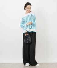 FMLAA05250 MICHEL KLEIN(ミッシェルクラン) [セットアップ対応]ドライタッチワイドパンツ ダークグレー(93)
