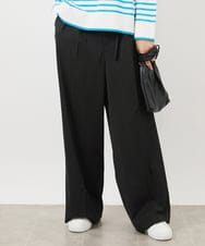 FMLAA05250 MICHEL KLEIN(ミッシェルクラン) [セットアップ対応]ドライタッチワイドパンツ ダークグレー(93)