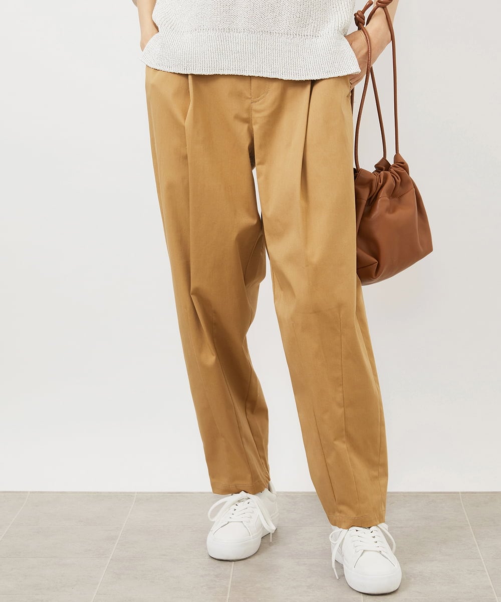 FMLAA07240 MICHEL KLEIN(ミッシェルクラン) ハイパワーストレッチバレルパンツ ブラック(94)