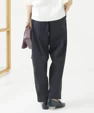 FMLAA07240 MICHEL KLEIN(ミッシェルクラン) ハイパワーストレッチバレルパンツ ブラック(94)