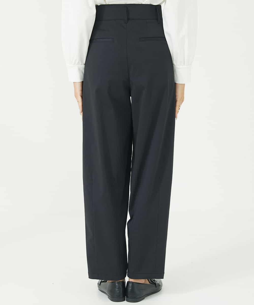 FMLAA07240 MICHEL KLEIN(ミッシェルクラン) ハイパワーストレッチバレルパンツ ブラック(94)