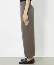 FMLAA10180 MICHEL KLEIN(ミッシェルクラン) [定番人気]ストレッチワイドパンツ ブラウン(87)