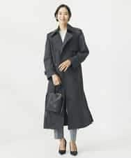 FMLAA11230 MICHEL KLEIN(ミッシェルクラン) ストレッチテーパードパンツ(セットアップ対応) グレー(92)