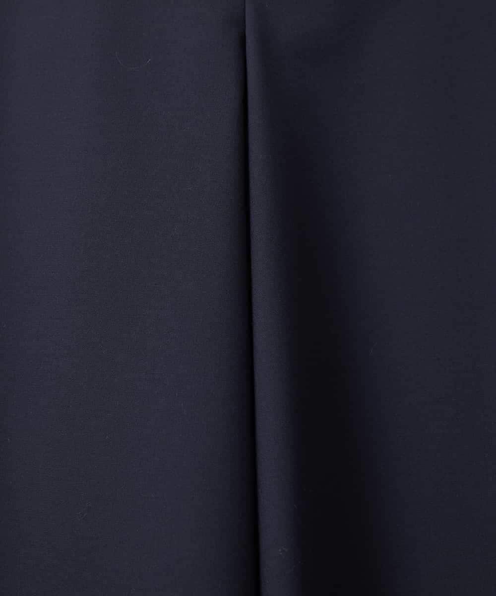 FMLAA12230 MICHEL KLEIN(ミッシェルクラン) [3サイズ展開]ストレッチタックワイドパンツ ダークグレー