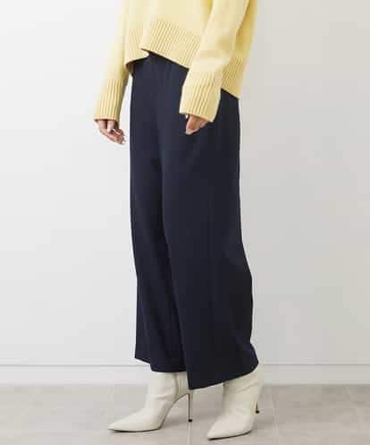 FMLAA30180 MICHEL KLEIN ［定番人気/新色追加］裏起毛ワイドクロップドパンツ(機能素材)