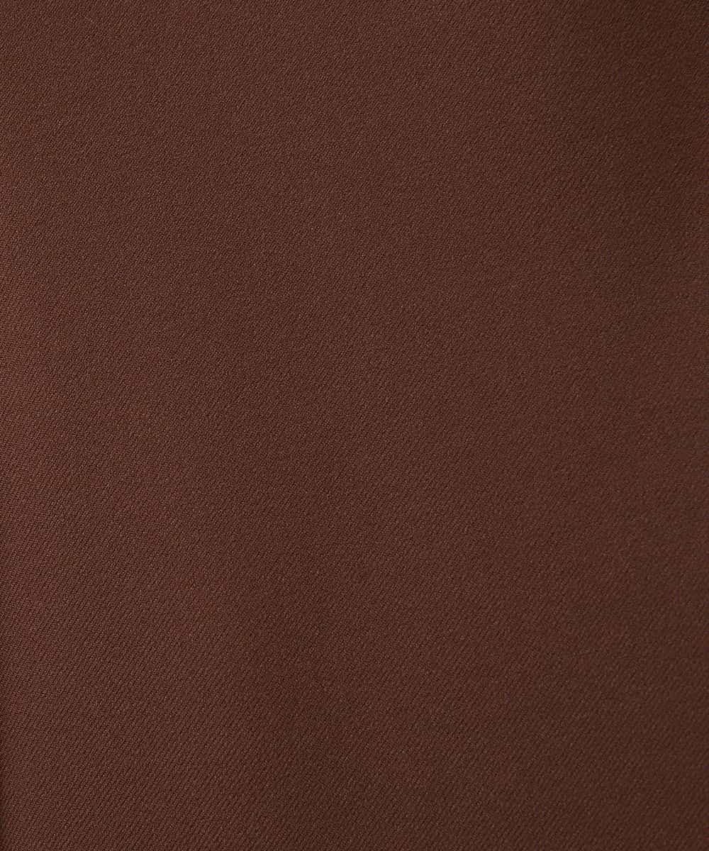 FMLAA30180 MICHEL KLEIN(ミッシェルクラン) ［定番人気/新色追加］裏起毛ワイドクロップドパンツ(機能素材) ブラウン