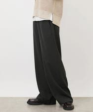 FMLAA60220 MICHEL KLEIN(ミッシェルクラン) [WEB限定]裏起毛ワイドパンツ ネイビー