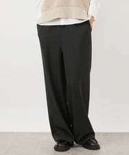FMLAA60220 MICHEL KLEIN(ミッシェルクラン) [WEB限定]裏起毛ワイドパンツ ダークグレー