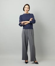 FMLAD10230 MICHEL KLEIN(ミッシェルクラン) コージーワイドパンツ ネイビー