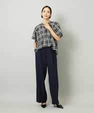 FMLAD10230 MICHEL KLEIN(ミッシェルクラン) コージーワイドパンツ ネイビー