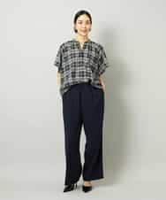 FMLAD10230 MICHEL KLEIN(ミッシェルクラン) コージーワイドパンツ ネイビー