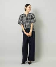 FMLAD10230 MICHEL KLEIN(ミッシェルクラン) コージーワイドパンツ ネイビー