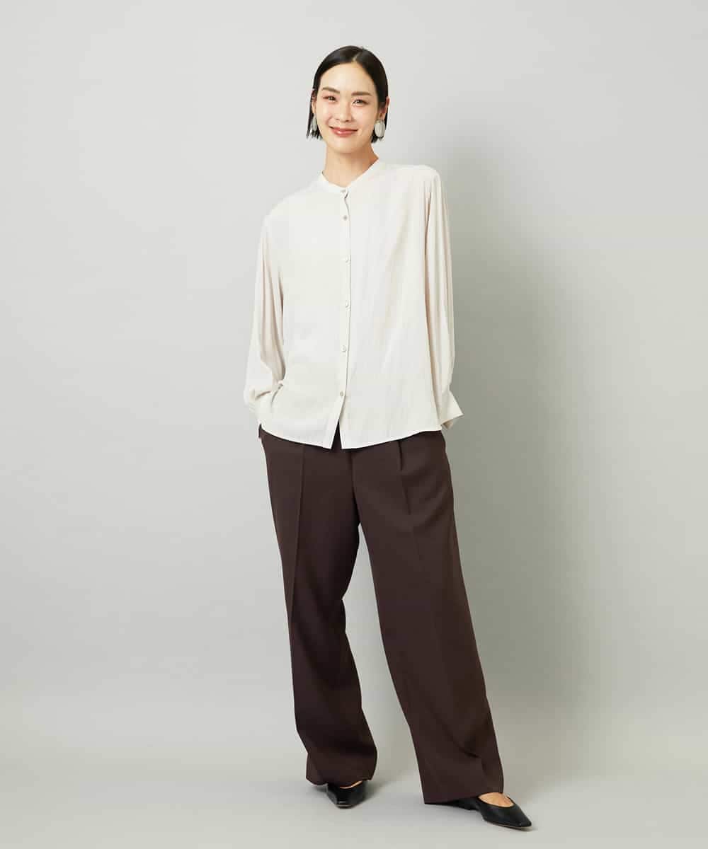 FMLAD10230 MICHEL KLEIN(ミッシェルクラン) コージーワイドパンツ ネイビー