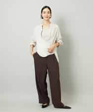 FMLAD10230 MICHEL KLEIN(ミッシェルクラン) コージーワイドパンツ ネイビー