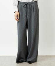 FMLAD14260 MICHEL KLEIN(ミッシェルクラン) 2WAYストレッチワイドパンツ グレー