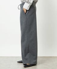 FMLAD14260 MICHEL KLEIN(ミッシェルクラン) 2WAYストレッチワイドパンツ グレー