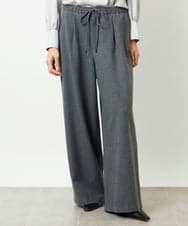 FMLAD14260 MICHEL KLEIN(ミッシェルクラン) 2WAYストレッチワイドパンツ グレー