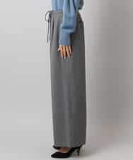 FMLAD14260 MICHEL KLEIN(ミッシェルクラン) 2WAYストレッチワイドパンツ グレー