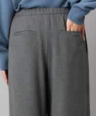 FMLAD14260 MICHEL KLEIN(ミッシェルクラン) 2WAYストレッチワイドパンツ グレー