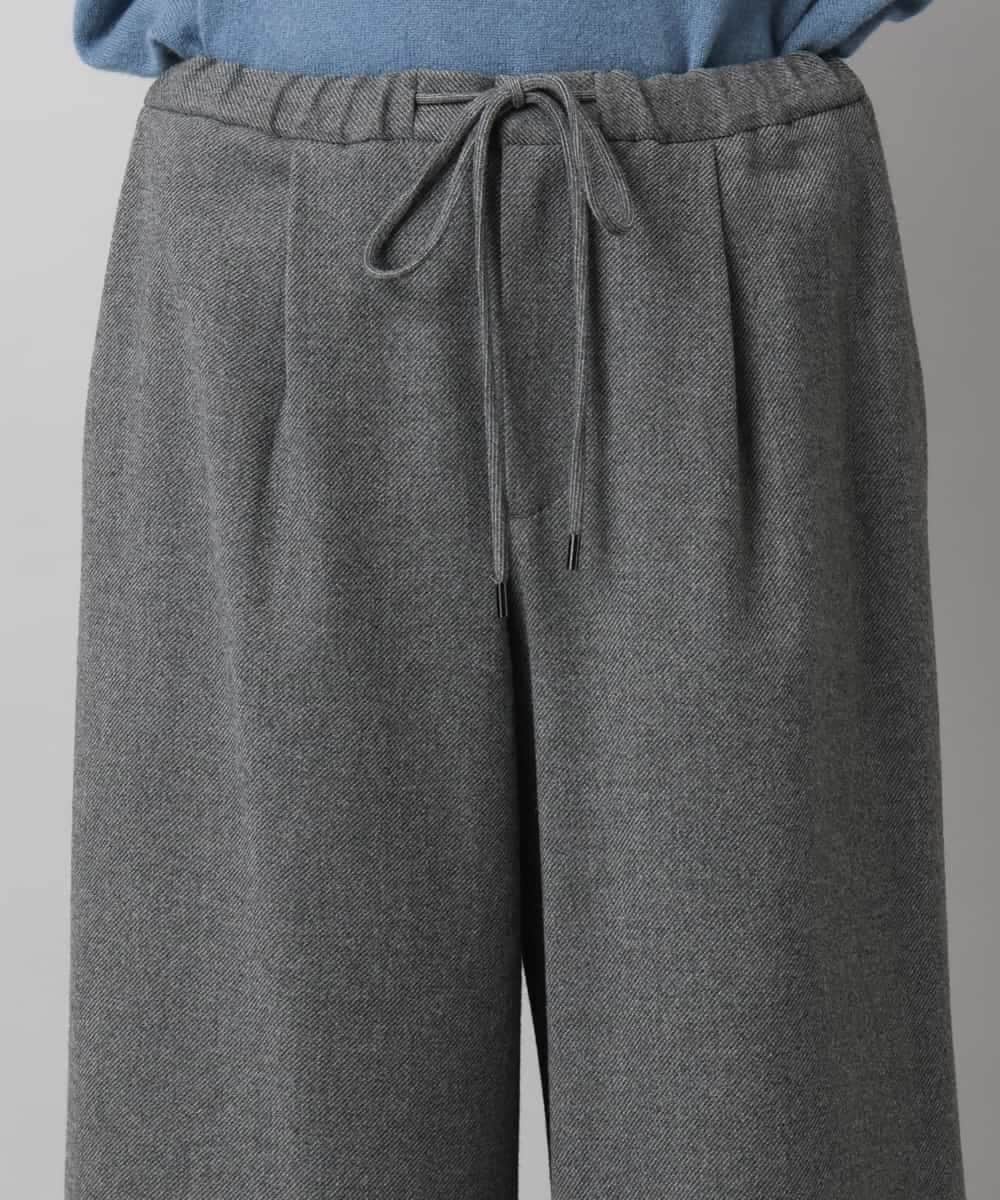 FMLAD14260 MICHEL KLEIN(ミッシェルクラン) 2WAYストレッチワイドパンツ グレー