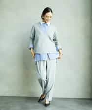 FMLAD15200 MICHEL KLEIN(ミッシェルクラン) コージーパンツ ライトグレー