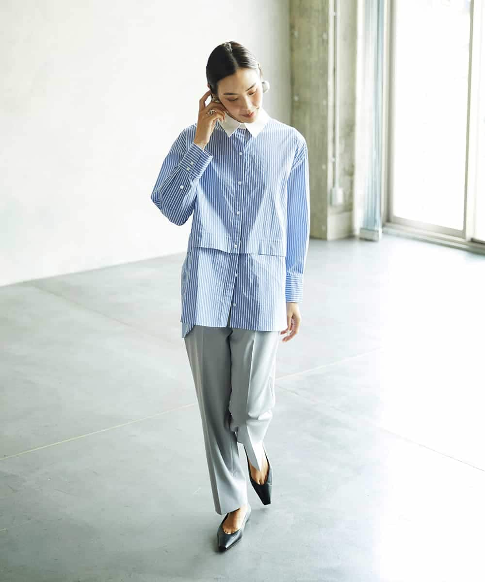 FMLAD15200 MICHEL KLEIN(ミッシェルクラン) コージーパンツ ライトグレー