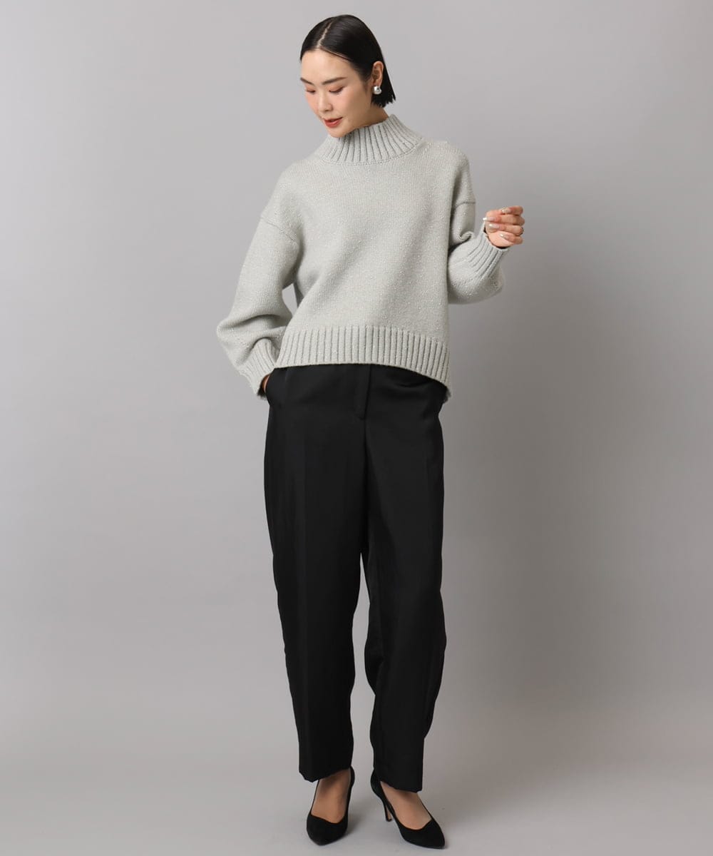 FMLAD18230 MICHEL KLEIN(ミッシェルクラン) バレルパンツ グリーン