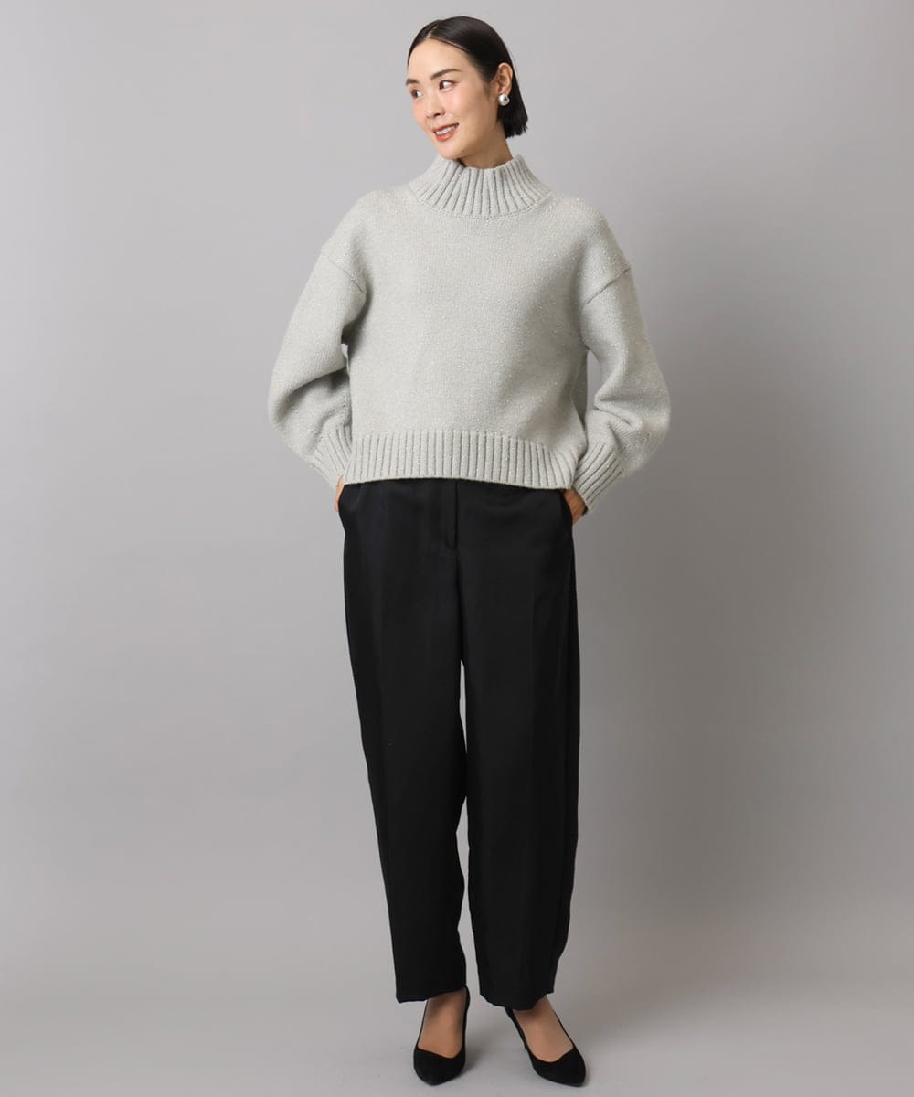 FMLAD18230 MICHEL KLEIN(ミッシェルクラン) バレルパンツ グリーン