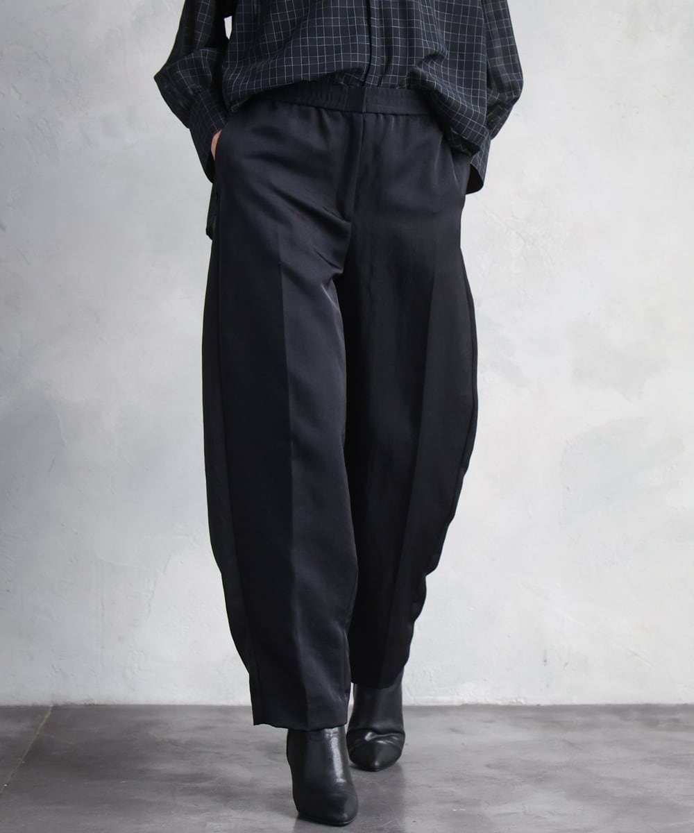 FMLAD18230 MICHEL KLEIN(ミッシェルクラン) バレルパンツ グリーン