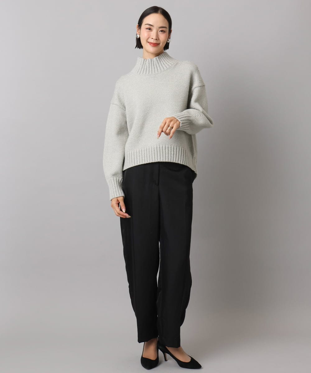 FMLAD18230 MICHEL KLEIN(ミッシェルクラン) バレルパンツ グリーン