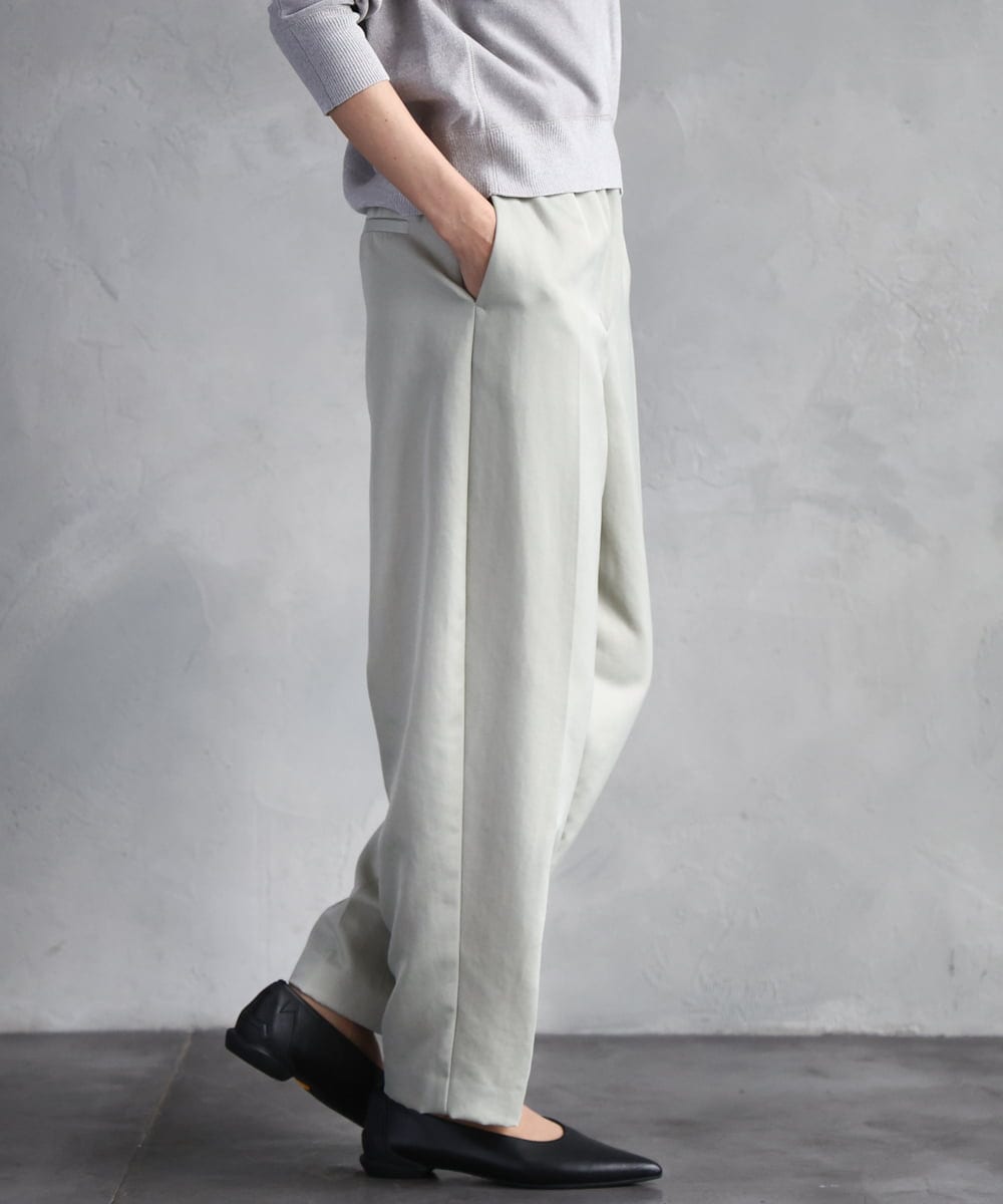 FMLAD18230 MICHEL KLEIN(ミッシェルクラン) バレルパンツ グリーン