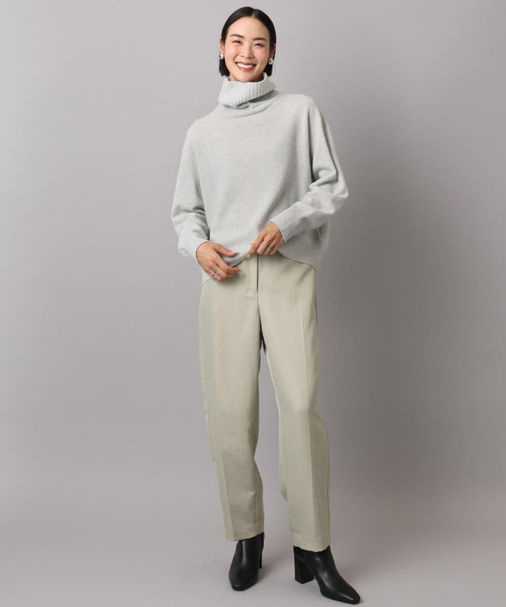 FMLAD18230 MICHEL KLEIN(ミッシェルクラン) バレルパンツ グリーン