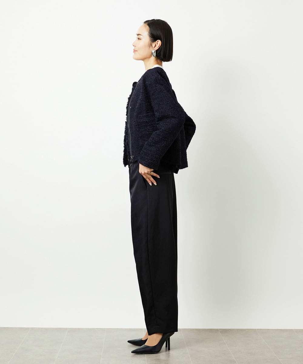 FMLAD18230 MICHEL KLEIN(ミッシェルクラン) バレルパンツ グリーン