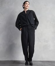 FMLAD18230 MICHEL KLEIN(ミッシェルクラン) バレルパンツ グリーン