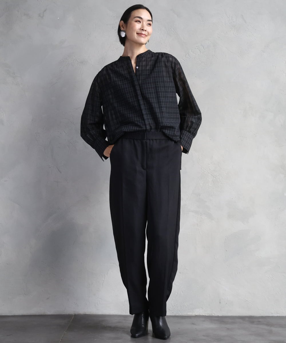 FMLAD18230 MICHEL KLEIN(ミッシェルクラン) バレルパンツ グリーン