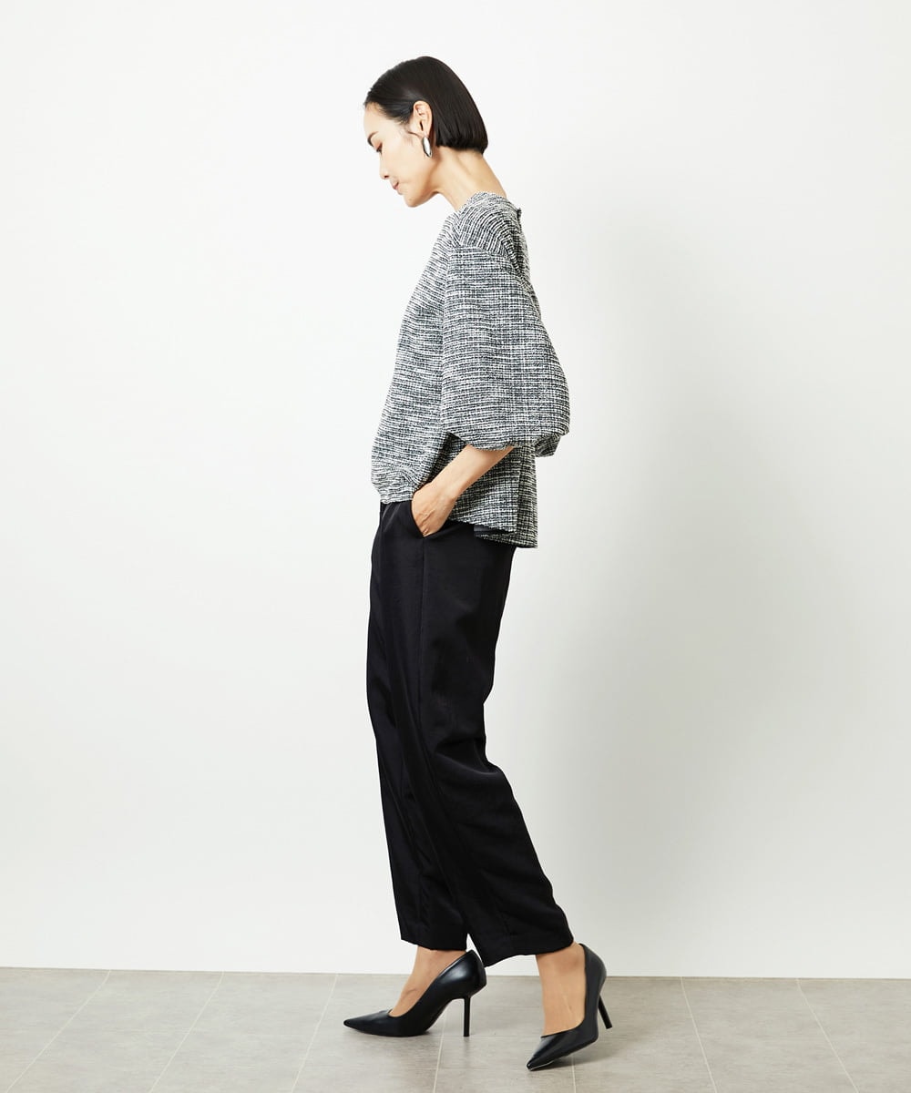 FMLAD18230 MICHEL KLEIN(ミッシェルクラン) バレルパンツ グリーン