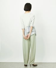 FMLAD18230 MICHEL KLEIN(ミッシェルクラン) バレルパンツ グリーン