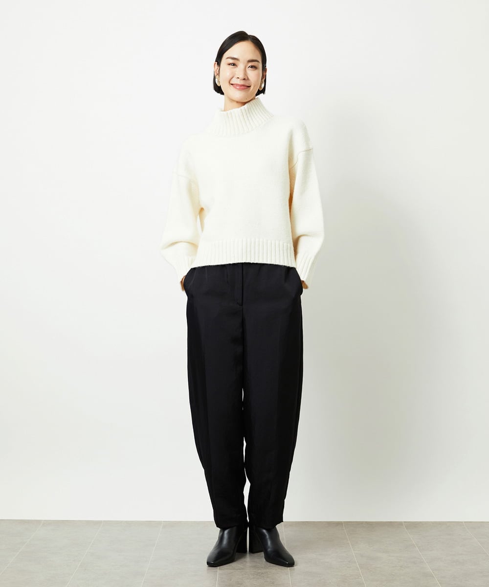 FMLAD18230 MICHEL KLEIN(ミッシェルクラン) バレルパンツ グリーン