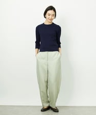 FMLAD18230 MICHEL KLEIN(ミッシェルクラン) バレルパンツ グリーン