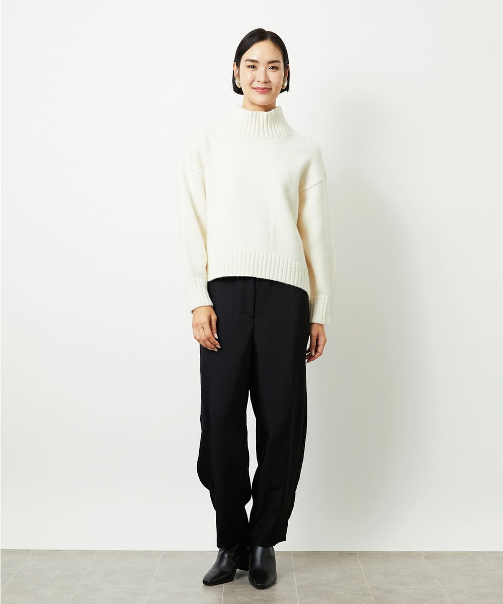 FMLAD18230 MICHEL KLEIN(ミッシェルクラン) バレルパンツ グリーン