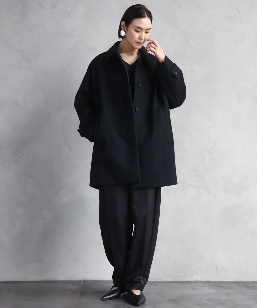 FMLAD18230 MICHEL KLEIN(ミッシェルクラン) バレルパンツ グリーン